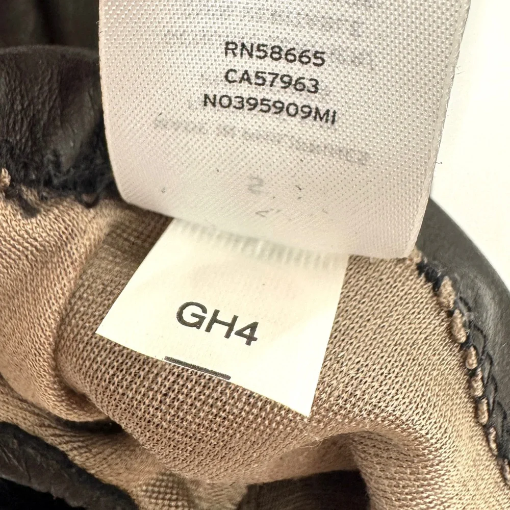 NORDSTROM Leather Gloves Silk Lined NEW Size S Black